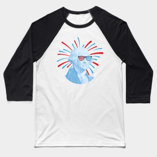 George Washington with Glasses Baseball T-Shirt